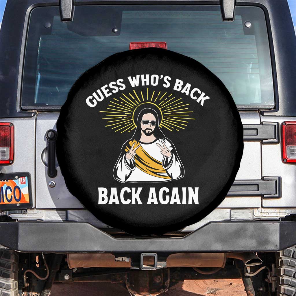 Guess Whos Back Spare Tire Cover Funny Easter Jesus