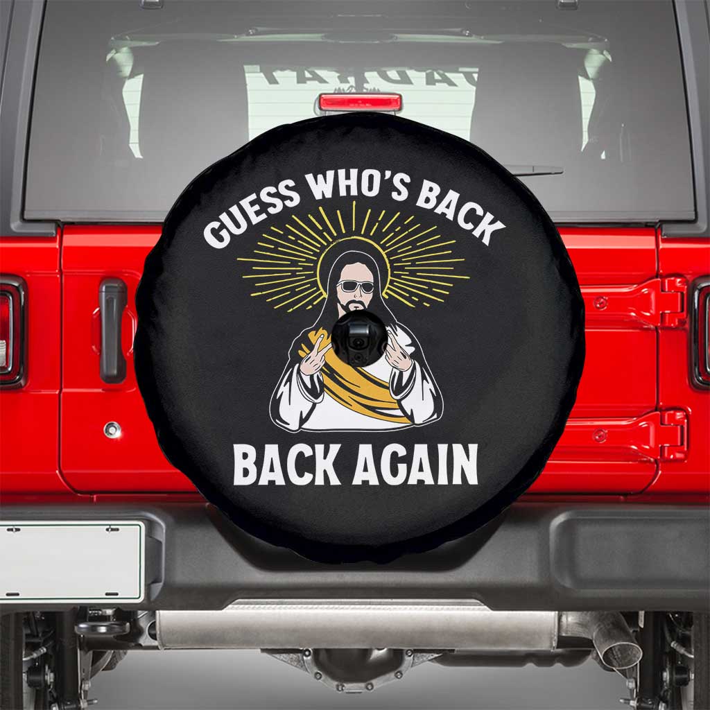 Guess Whos Back Spare Tire Cover Funny Easter Jesus