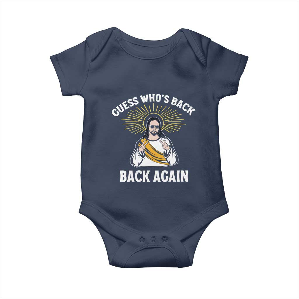 Guess Whos Back Baby Onesie Funny Easter Jesus