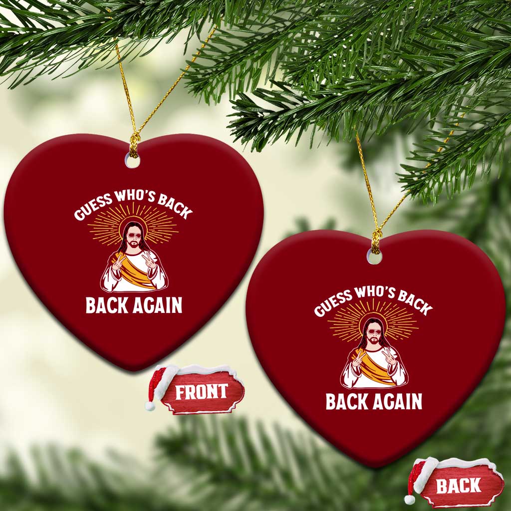 Guess Whos Back Ceramic Ornament Funny Easter Jesus