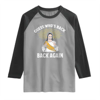 Guess Whos Back Raglan Shirt Funny Easter Jesus
