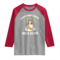 Guess Whos Back Raglan Shirt Funny Easter Jesus