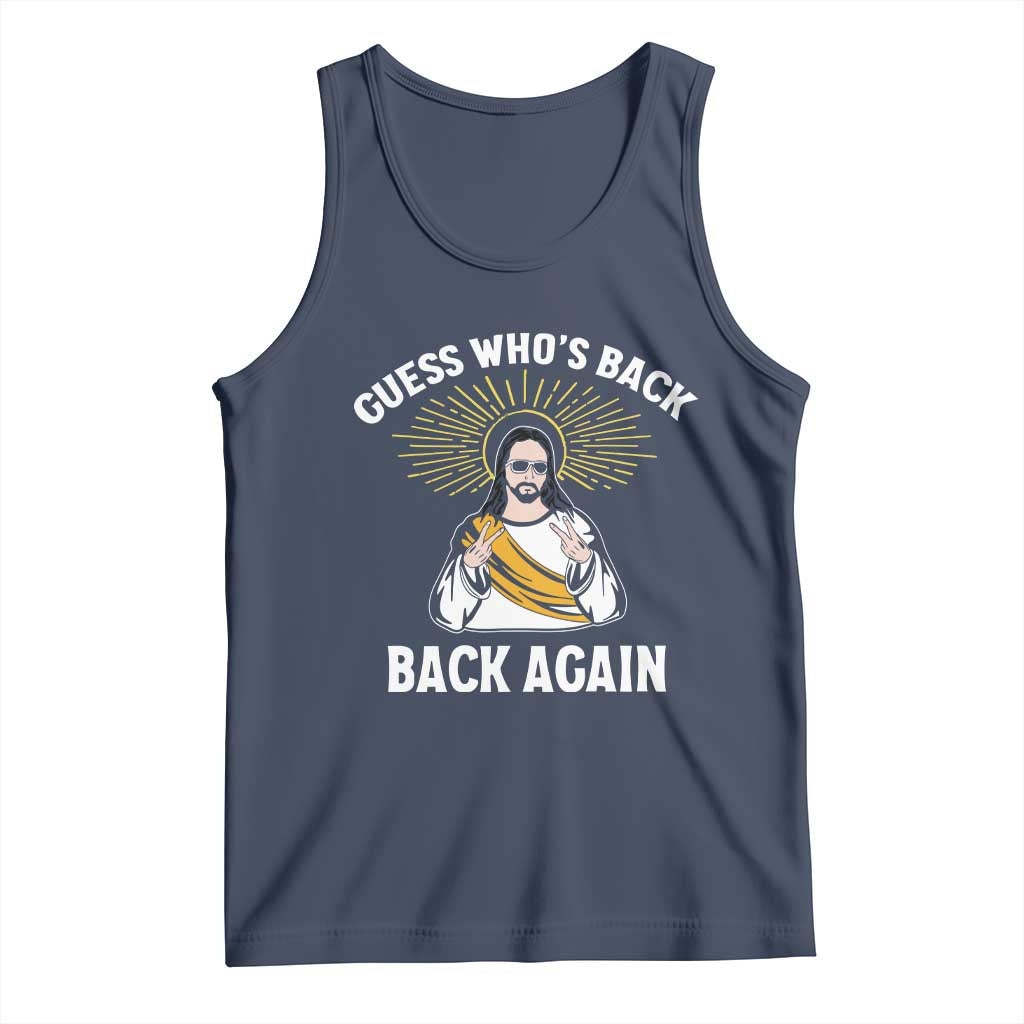 Guess Whos Back Tank Top Funny Easter Jesus