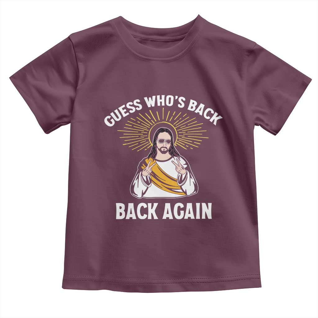 Guess Whos Back Toddler T Shirt Funny Easter Jesus