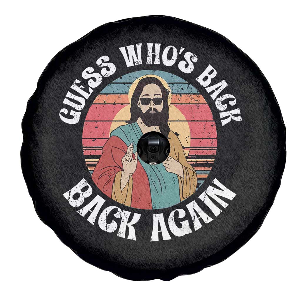 Funny Easter Jesus Spare Tire Cover Retro Vintage Guess Whos Back Again - Wonder Print Shop