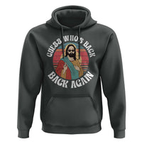 Funny Easter Jesus Hoodie Retro Vintage Guess Whos Back Again - Wonder Print Shop