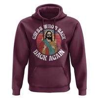 Funny Easter Jesus Hoodie Retro Vintage Guess Whos Back Again - Wonder Print Shop