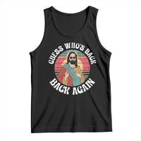 Funny Easter Jesus Tank Top Retro Vintage Guess Whos Back Again - Wonder Print Shop