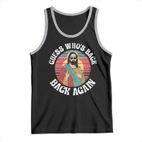 Funny Easter Jesus Tank Top Retro Vintage Guess Whos Back Again - Wonder Print Shop