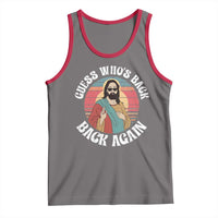 Funny Easter Jesus Tank Top Retro Vintage Guess Whos Back Again - Wonder Print Shop