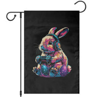 Gamer Rabbit Garden Flag Cute Bunny Gaming Eggs Funny Video Games Easter - Wonder Print Shop