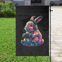Gamer Rabbit Garden Flag Cute Bunny Gaming Eggs Funny Video Games Easter - Wonder Print Shop