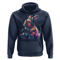Gamer Rabbit Hoodie Cute Bunny Gaming Eggs Funny Video Games Easter - Wonder Print Shop