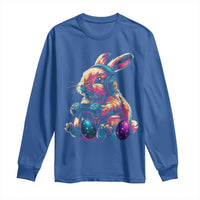 Gamer Rabbit Long Sleeve Shirt Cute Bunny Gaming Eggs Funny Video Games Easter - Wonder Print Shop