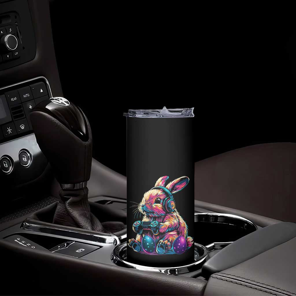 Gamer Rabbit Skinny Tumbler Cute Bunny Gaming Eggs Funny Video Games Easter - Wonder Print Shop