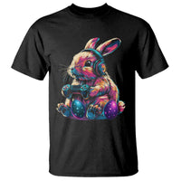 Gamer Rabbit T Shirt Cute Bunny Gaming Eggs Funny Video Games Easter - Wonder Print Shop