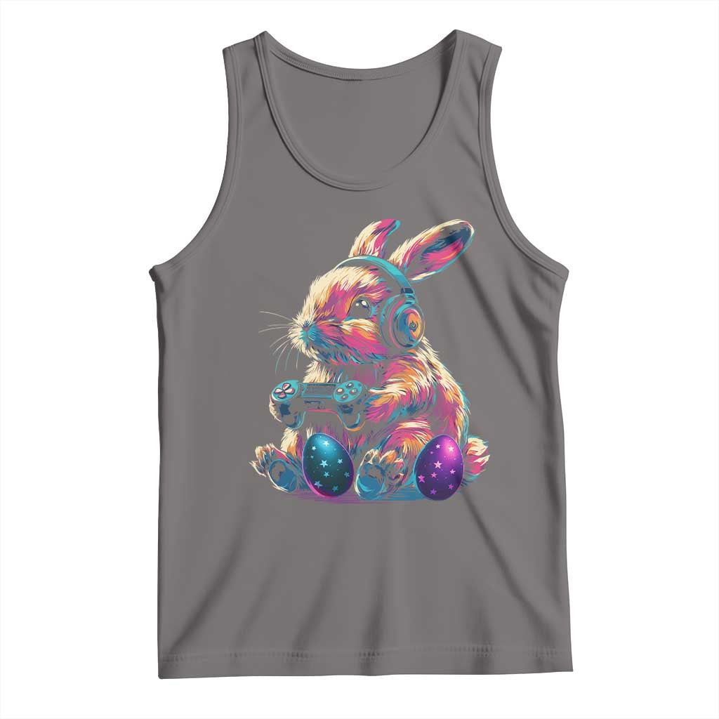 Gamer Rabbit Tank Top Cute Bunny Gaming Eggs Funny Video Games Easter - Wonder Print Shop
