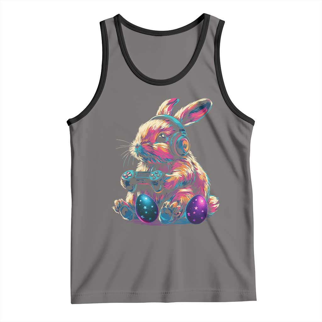 Gamer Rabbit Tank Top Cute Bunny Gaming Eggs Funny Video Games Easter - Wonder Print Shop
