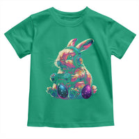 Gamer Rabbit Toddler T Shirt Cute Bunny Gaming Eggs Funny Video Games Easter - Wonder Print Shop