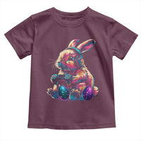 Gamer Rabbit Toddler T Shirt Cute Bunny Gaming Eggs Funny Video Games Easter - Wonder Print Shop