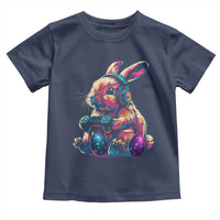 Gamer Rabbit Toddler T Shirt Cute Bunny Gaming Eggs Funny Video Games Easter - Wonder Print Shop