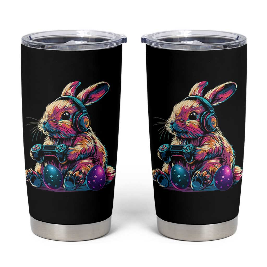 Gamer Rabbit Tumbler Cup Cute Bunny Gaming Eggs Funny Video Games Easter - Wonder Print Shop