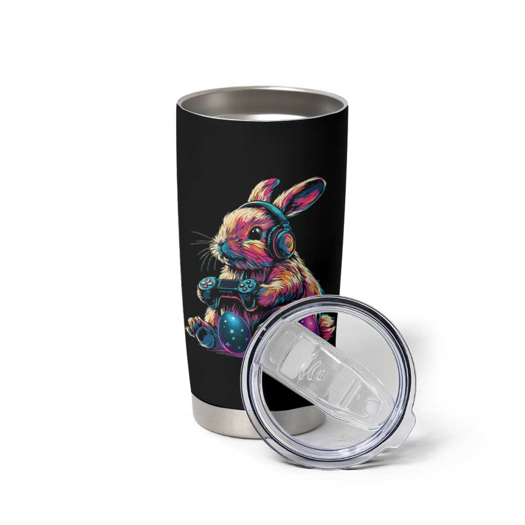 Gamer Rabbit Tumbler Cup Cute Bunny Gaming Eggs Funny Video Games Easter - Wonder Print Shop