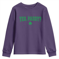 Yes Paddy Funny St Patricks Day Youth Sweatshirt Shamrock Irish Girls