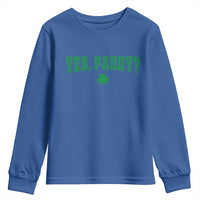 Yes Paddy Funny St Patricks Day Youth Sweatshirt Shamrock Irish Girls