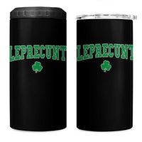 Leprecunt Shamrock 4 in 1 Can Cooler Tumbler St Patricks Day Funny Irish Adult Humor