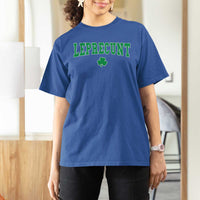 Leprecunt Shamrock T Shirt For Women St Patricks Day Funny Irish Adult Humor