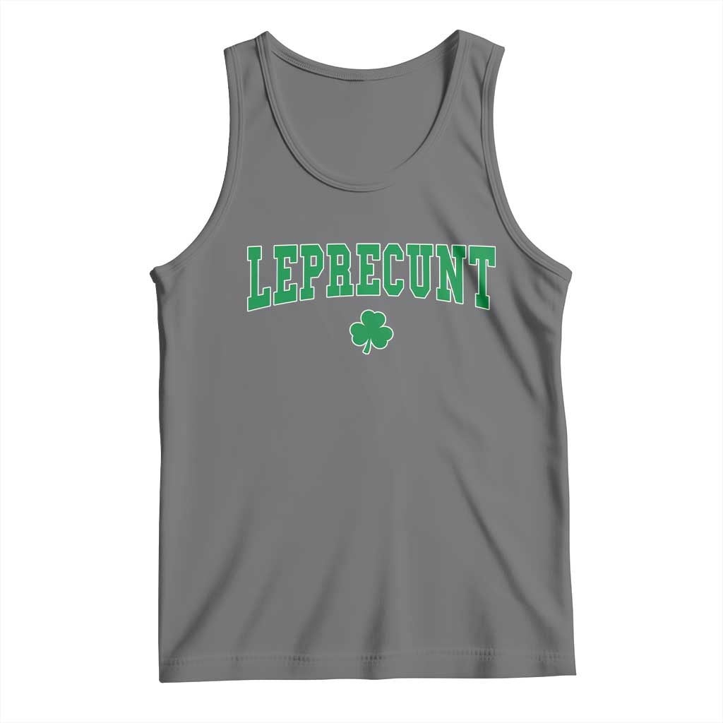 Leprecunt Shamrock Tank Top St Patricks Day Funny Irish Adult Humor