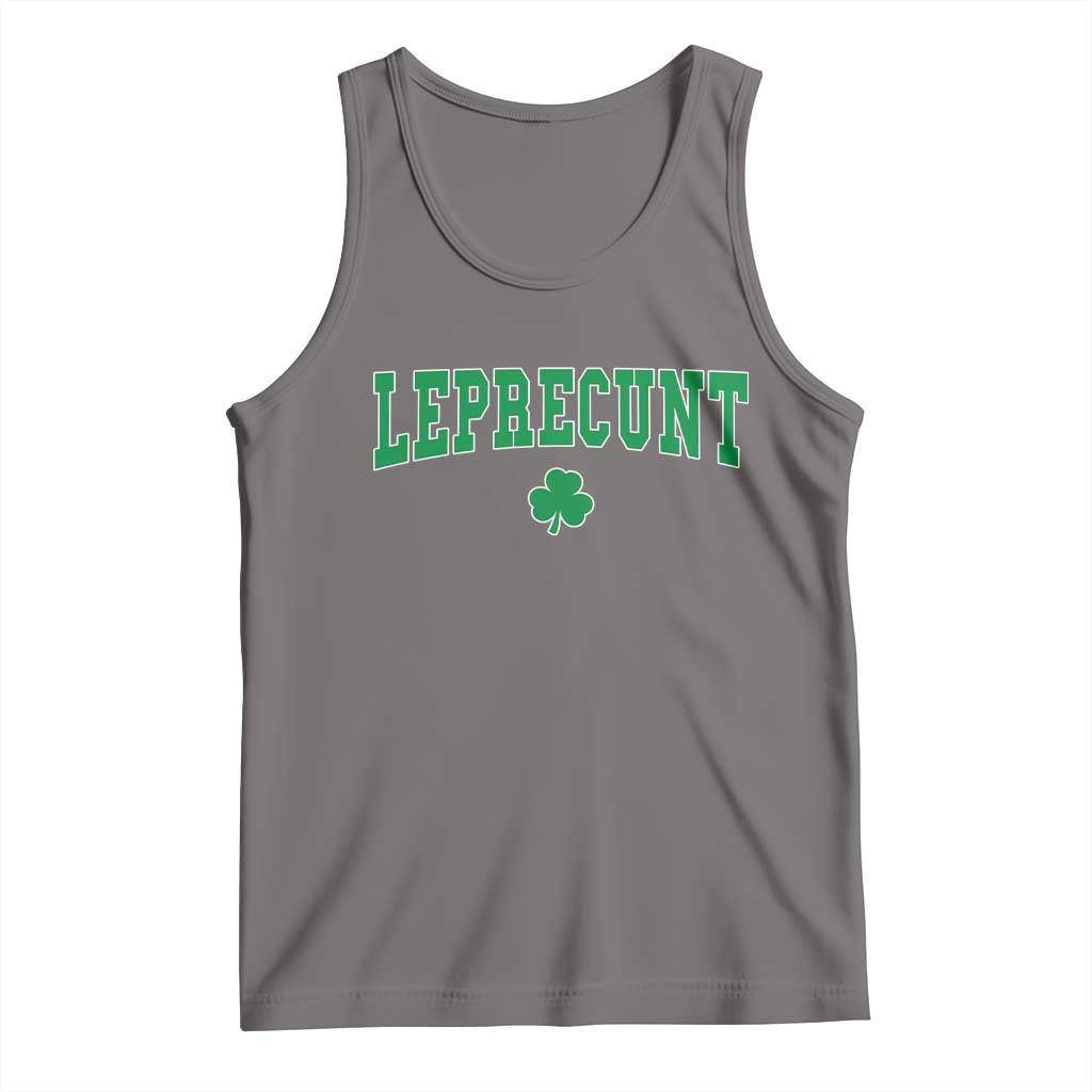Leprecunt Shamrock Tank Top St Patricks Day Funny Irish Adult Humor