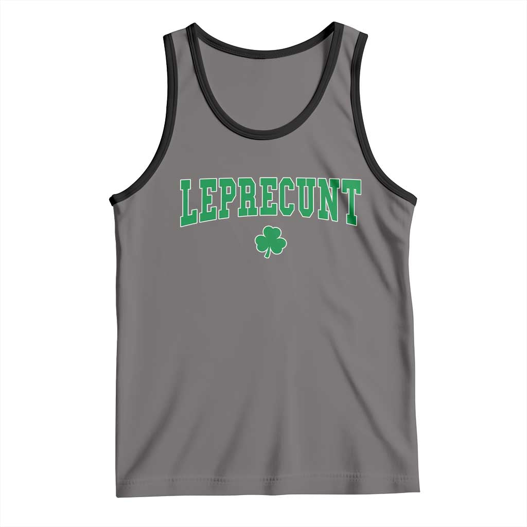 Leprecunt Shamrock Tank Top St Patricks Day Funny Irish Adult Humor