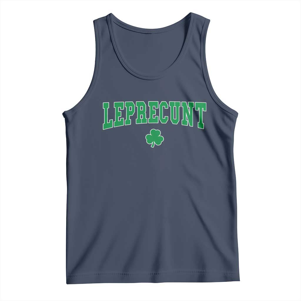 Leprecunt Shamrock Tank Top St Patricks Day Funny Irish Adult Humor