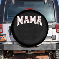 Baseball Mama Spare Tire Cover Retro Varsity Baseball Season Mom Raising Ballers