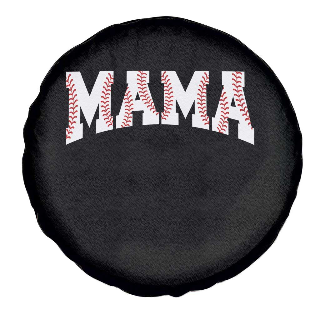 Baseball Mama Spare Tire Cover Retro Varsity Baseball Season Mom Raising Ballers