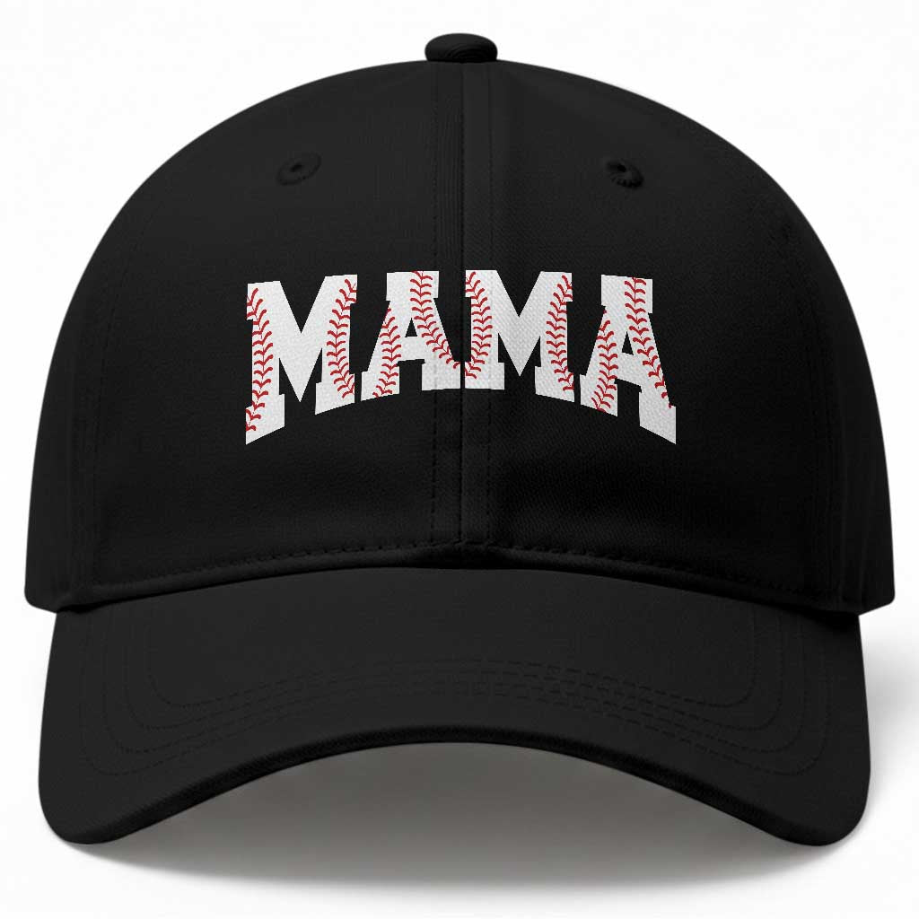Baseball Mama Baseball Cap Retro Varsity Baseball Season Mom Raising Ballers