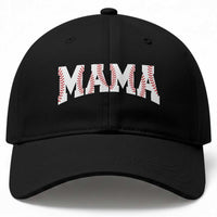 Baseball Mama Baseball Cap Retro Varsity Baseball Season Mom Raising Ballers