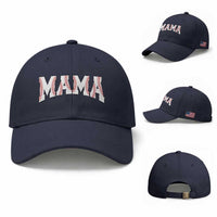 Baseball Mama Baseball Cap Retro Varsity Baseball Season Mom Raising Ballers
