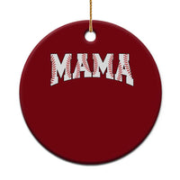 Baseball Mama Ceramic Ornament Retro Varsity Baseball Season Mom Raising Ballers