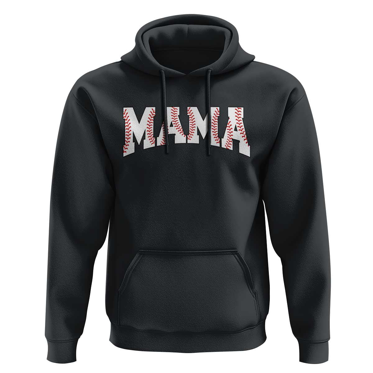 Baseball Mama Hoodie Retro Varsity Baseball Season Mom Raising Ballers