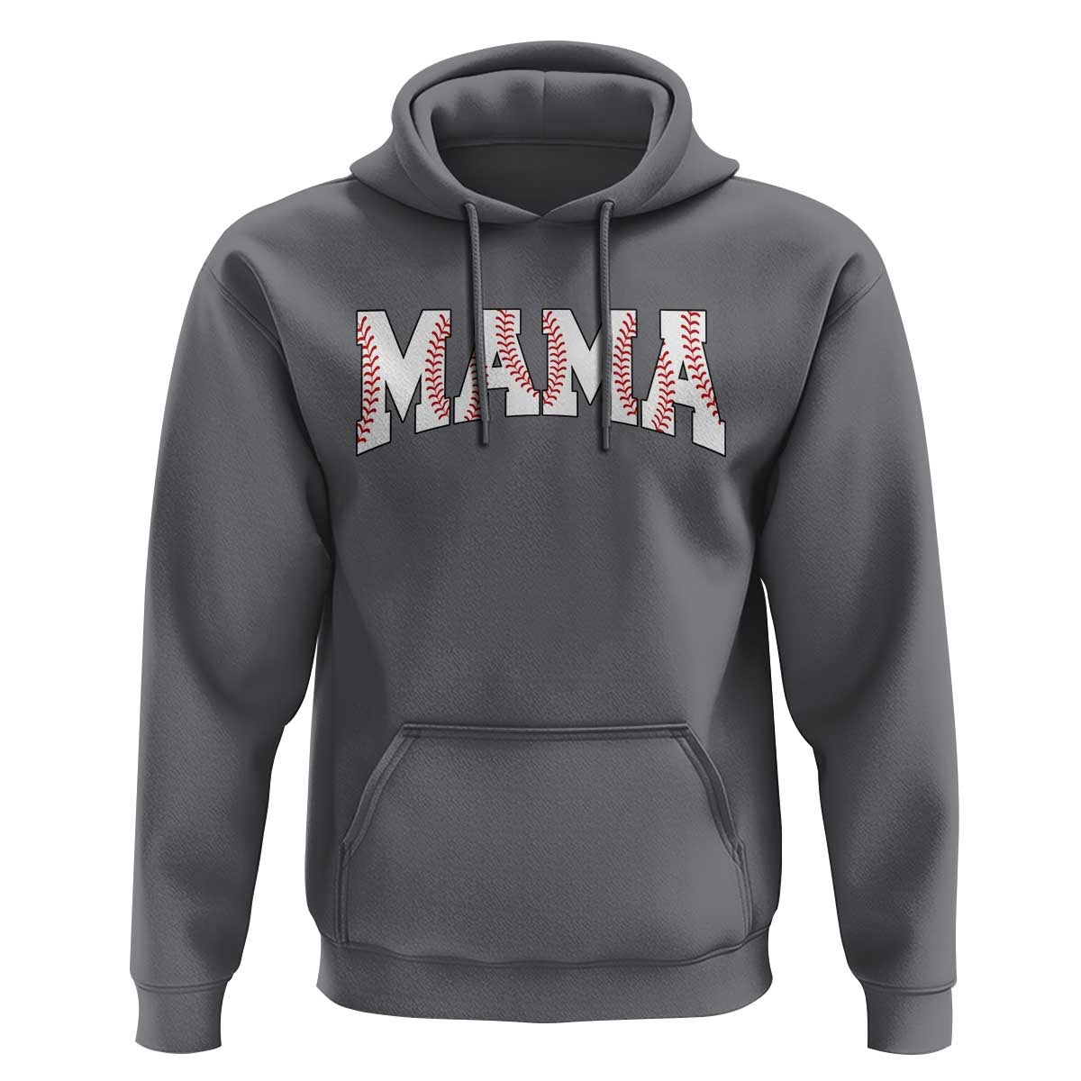 Baseball Mama Hoodie Retro Varsity Baseball Season Mom Raising Ballers