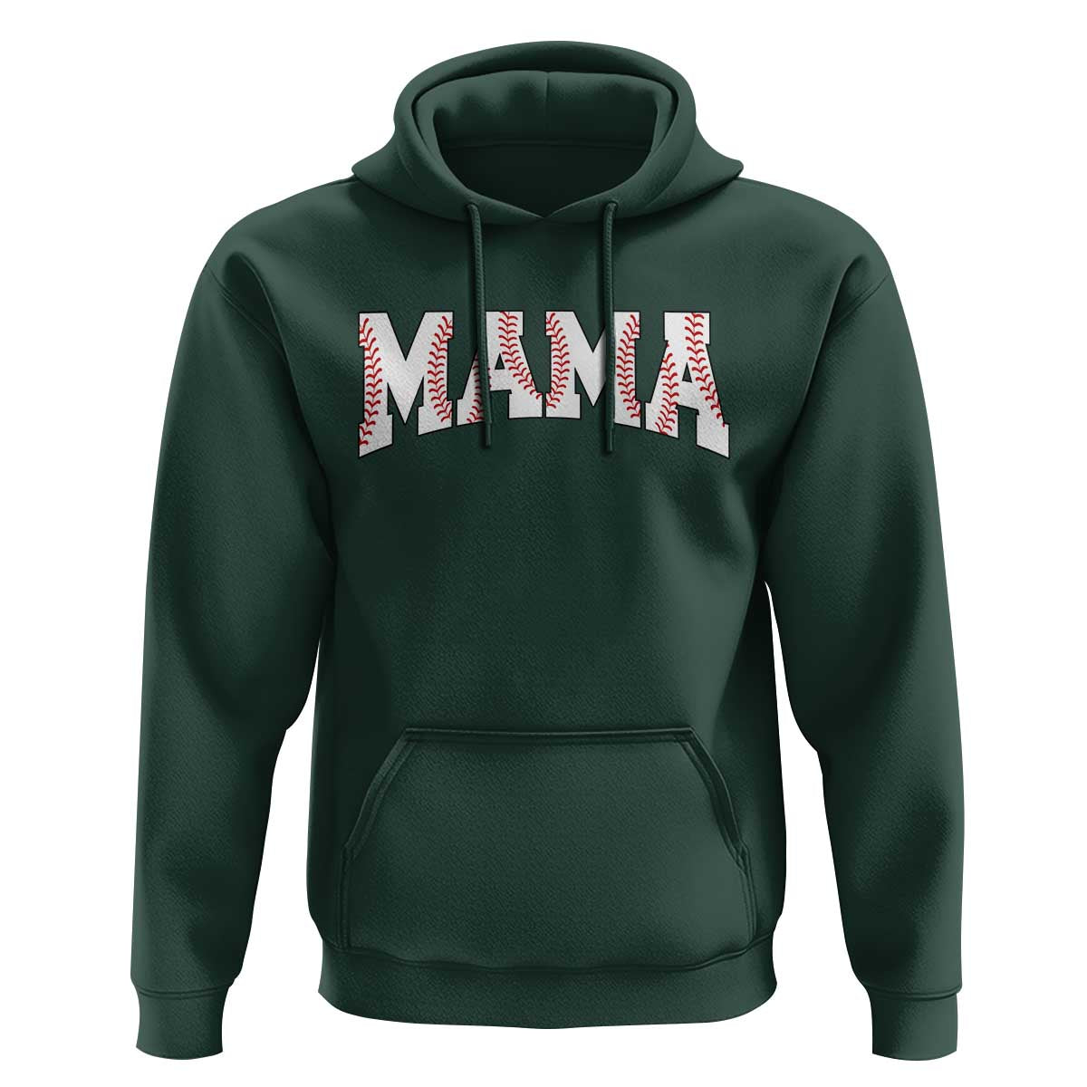 Baseball Mama Hoodie Retro Varsity Baseball Season Mom Raising Ballers