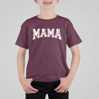 Baseball Mama T Shirt For Kid Retro Varsity Baseball Season Mom Raising Ballers