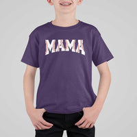 Baseball Mama T Shirt For Kid Retro Varsity Baseball Season Mom Raising Ballers