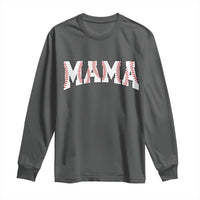 Baseball Mama Long Sleeve Shirt Retro Varsity Baseball Season Mom Raising Ballers