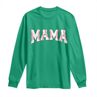 Baseball Mama Long Sleeve Shirt Retro Varsity Baseball Season Mom Raising Ballers