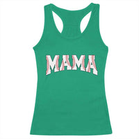 Baseball Mama Racerback Tank Top Retro Varsity Baseball Season Mom Raising Ballers