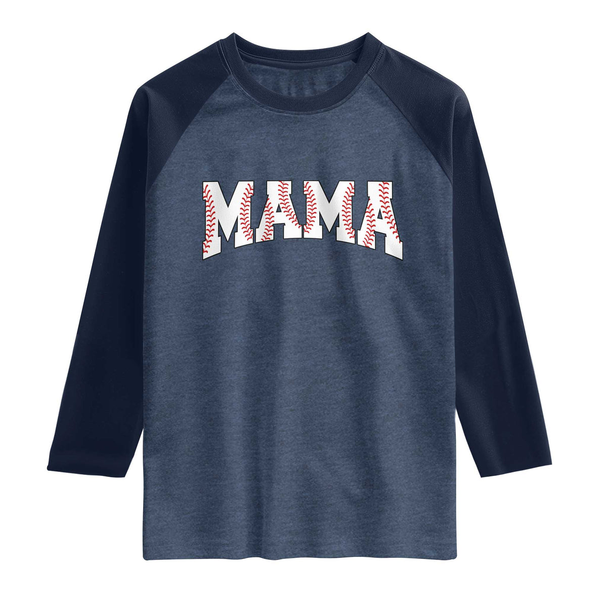 Baseball Mama Raglan Shirt Retro Varsity Baseball Season Mom Raising Ballers